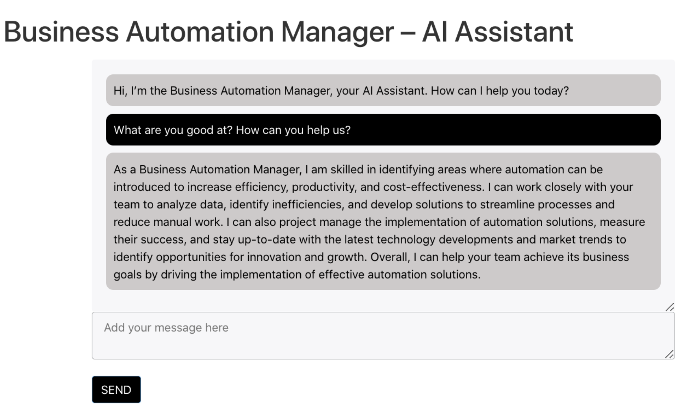 Business Automation Manager